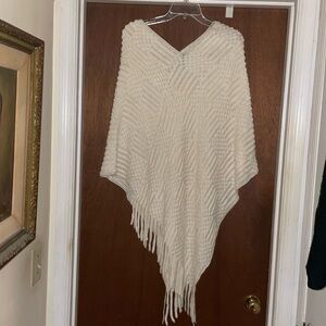 INC modern chic buttercream poncho​​